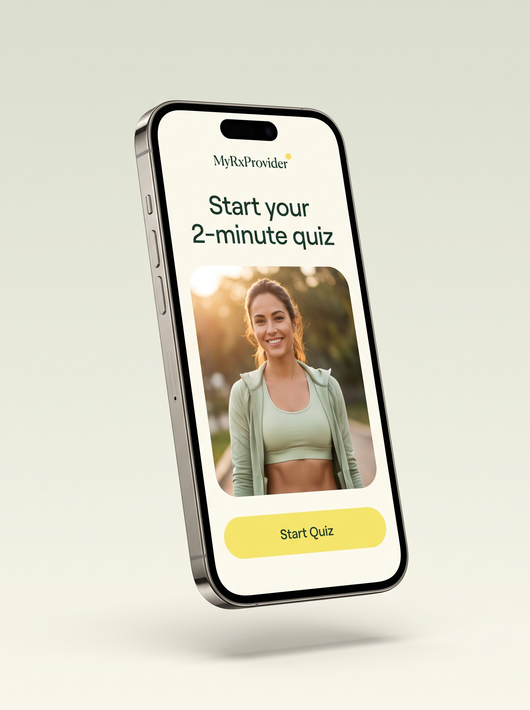 The 2-minute health quiz on a phone